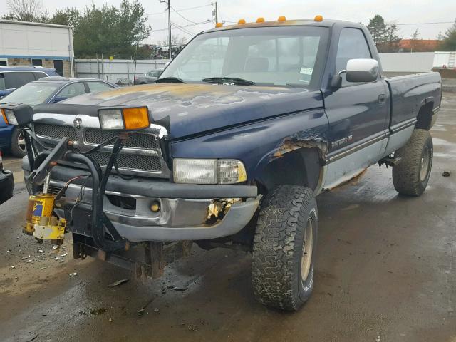 1B7KF26Z9SS223279 - 1995 DODGE RAM 2500 BLUE photo 2