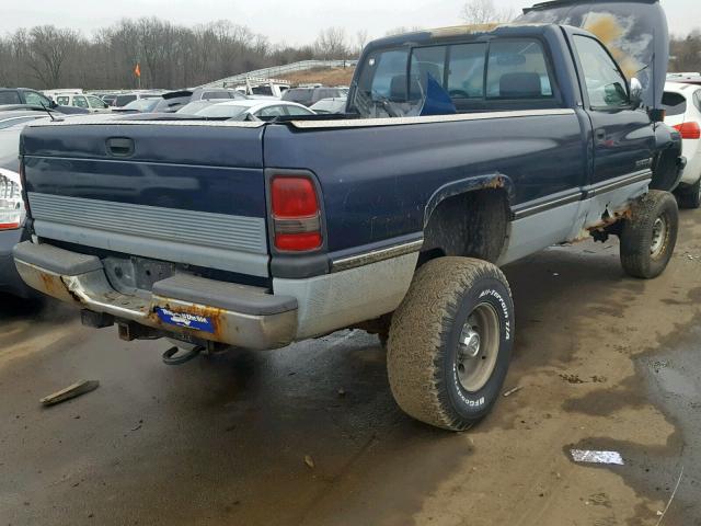 1B7KF26Z9SS223279 - 1995 DODGE RAM 2500 BLUE photo 4