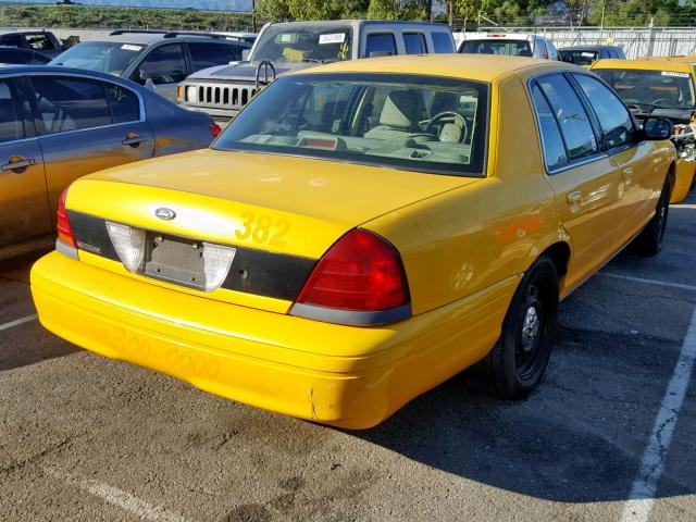 2FAHP71W66X141004 - 2006 FORD CROWN VICT YELLOW photo 4