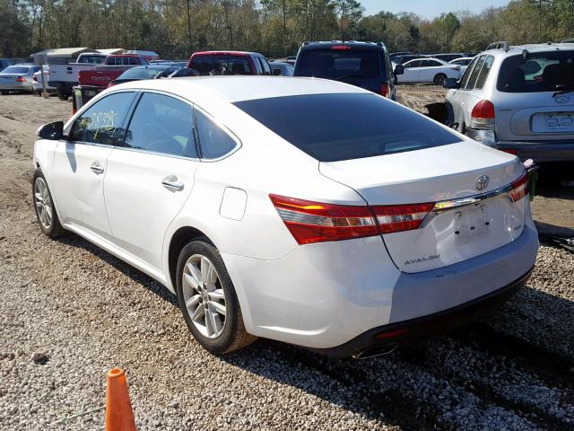 4T1BK1EB3EU119448 - 2014 TOYOTA AVALON BAS WHITE photo 3