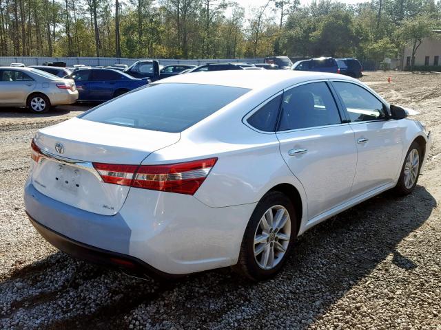 4T1BK1EB3EU119448 - 2014 TOYOTA AVALON BAS WHITE photo 4