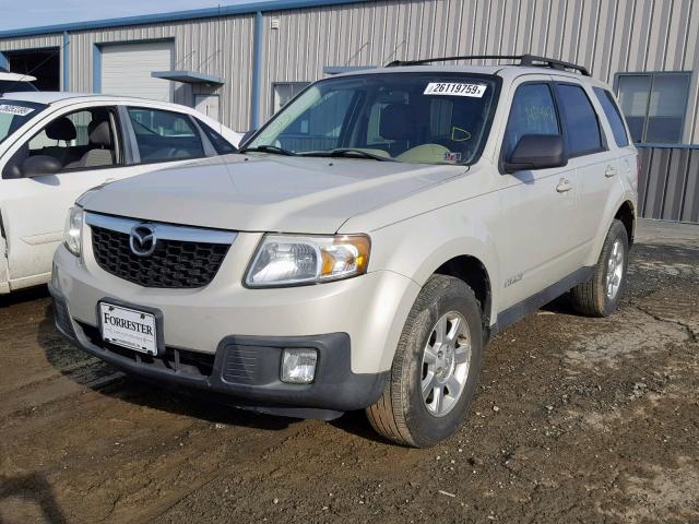 4F2CZ96118KM08546 - 2008 MAZDA TRIBUTE S BEIGE photo 2