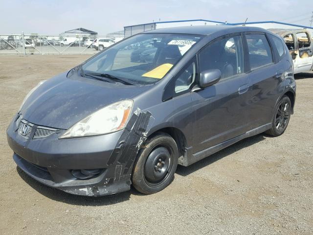 JHMGE8H56BC002172 - 2011 HONDA FIT SPORT GRAY photo 2