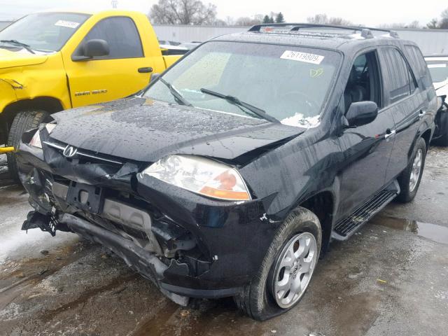 2HNYD18671H504722 - 2001 ACURA MDX TOURIN BLACK photo 2