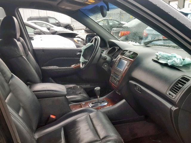 2HNYD18671H504722 - 2001 ACURA MDX TOURIN BLACK photo 5