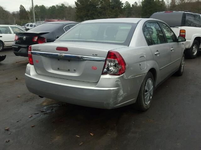 1G1ZS58F37F179786 - 2007 CHEVROLET MALIBU LS 银色 照片 4