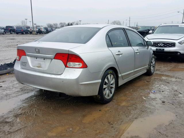 19XFA1F99AE028889 - 2010 HONDA CIVIC EXL SILVER photo 4