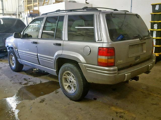 1J4GZ88Z7WC151277 - 1998 JEEP GRAND CHER SILVER photo 3