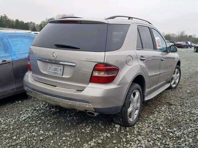 4JGBB22E68A297946 - 2008 MERCEDES-BENZ ML 320 CDI SILVER photo 4