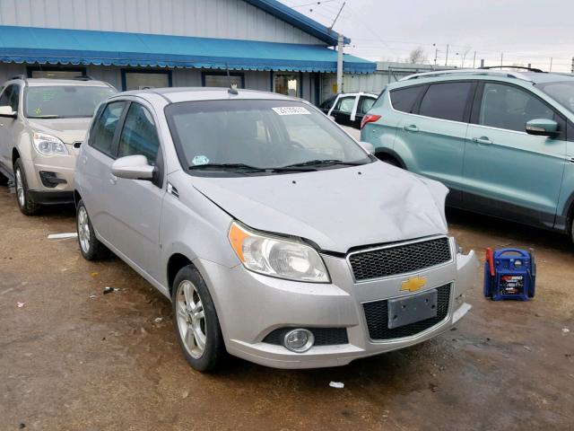 KL1TG66E49B657732 - 2009 CHEVROLET AVEO LT SILVER photo 1