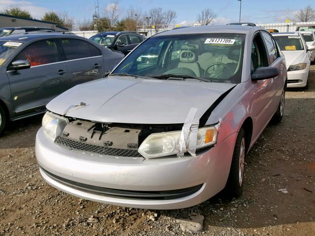 1G8AJ52F24Z184112 - 2004 SATURN ION LEVEL SILVER photo 2