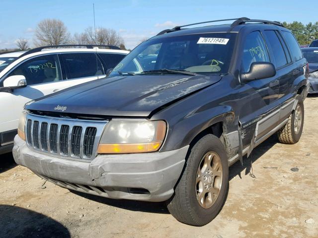 1J4G248S7YC264861 - 2000 JEEP GRAND CHER GRAY photo 2