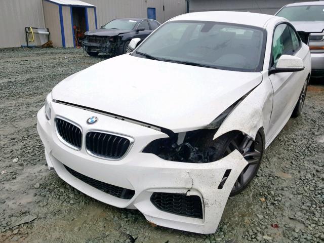 WBA1G9C51FVX96780 - 2015 BMW 228 XI WHITE photo 2