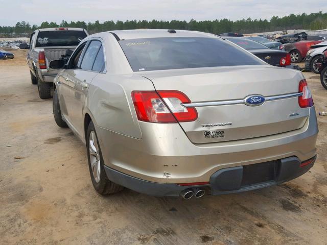 1FAHP2EW4BG168313 - 2011 FORD TAURUS SEL GOLD photo 3