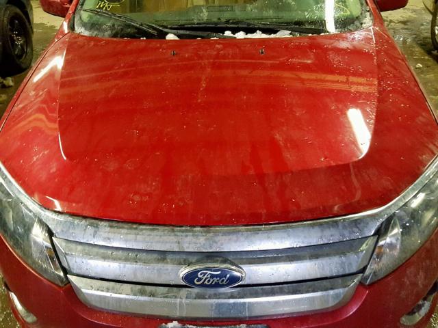 3FAHP0JA5CR169284 - 2012 FORD FUSION SEL RED photo 7