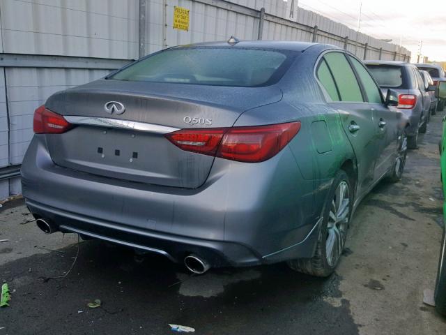 JN1EV7AP2JM359861 - 2018 INFINITI Q50 LUXE CHARCOAL photo 4