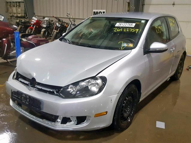 WVWAB7AJ7CW217285 - 2012 VOLKSWAGEN GOLF 银色 照片 2