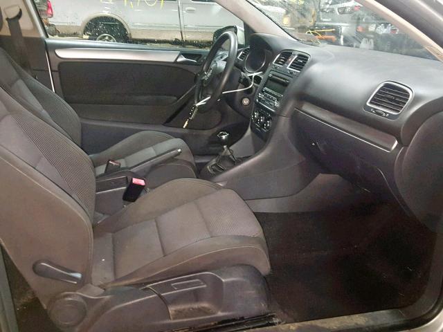 WVWAB7AJ7CW217285 - 2012 VOLKSWAGEN GOLF 银色 照片 5