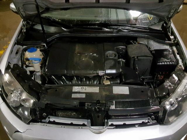 WVWAB7AJ7CW217285 - 2012 VOLKSWAGEN GOLF 银色 照片 7