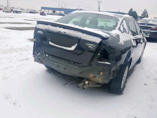 3FAHP0GA6CR433460 - 2012 FORD FUSION S BLACK photo 4