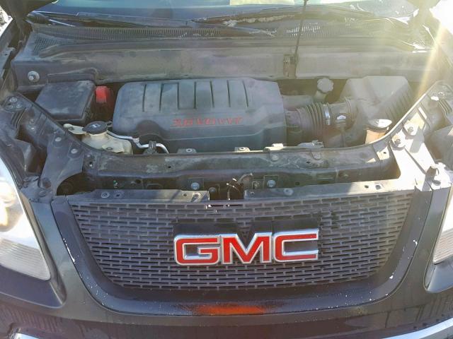 1GKER13737J101987 - 2007 GMC ACADIA SLE BLACK photo 7