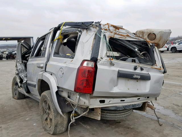 1J8HH48K47C613409 - 2007 JEEP COMMANDER SILVER photo 3