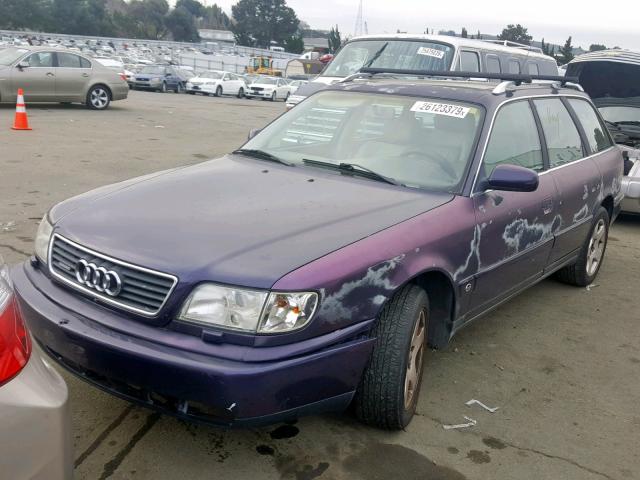 WAUJA84A1VN000387 - 1997 AUDI A6 QUATTRO PURPLE photo 2