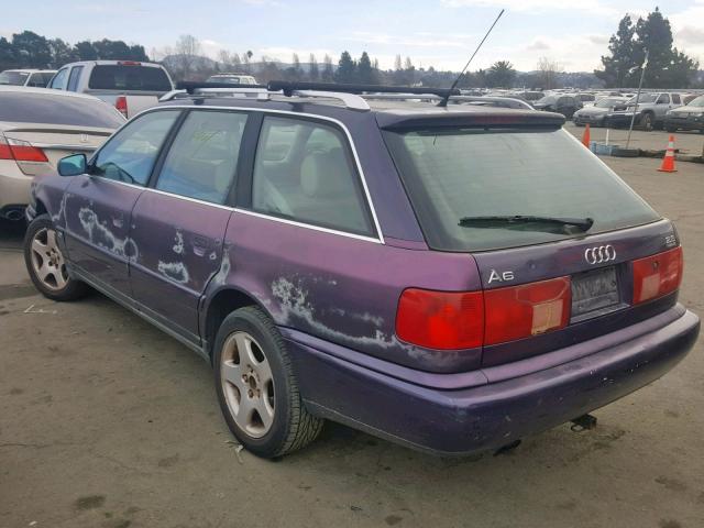 WAUJA84A1VN000387 - 1997 AUDI A6 QUATTRO PURPLE photo 3