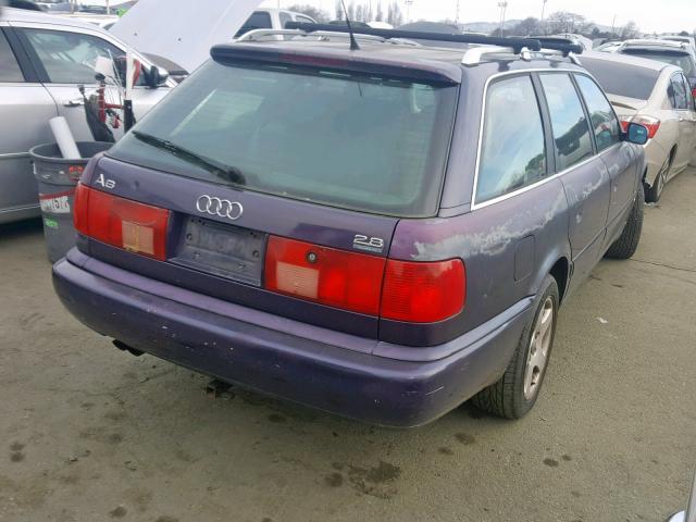 WAUJA84A1VN000387 - 1997 AUDI A6 QUATTRO PURPLE photo 4