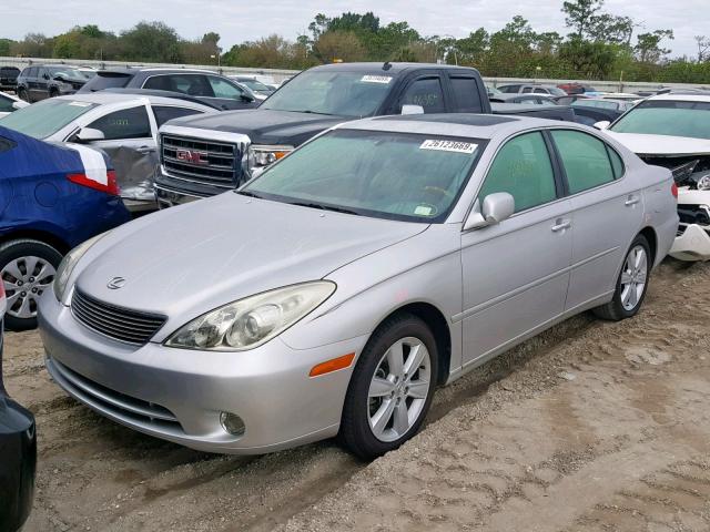 JTHBA30G055075942 - 2005 LEXUS ES 330 SILVER photo 2