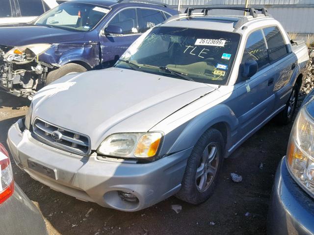 4S4BT62C367101491 - 2006 SUBARU BAJA SPORT SILVER photo 2