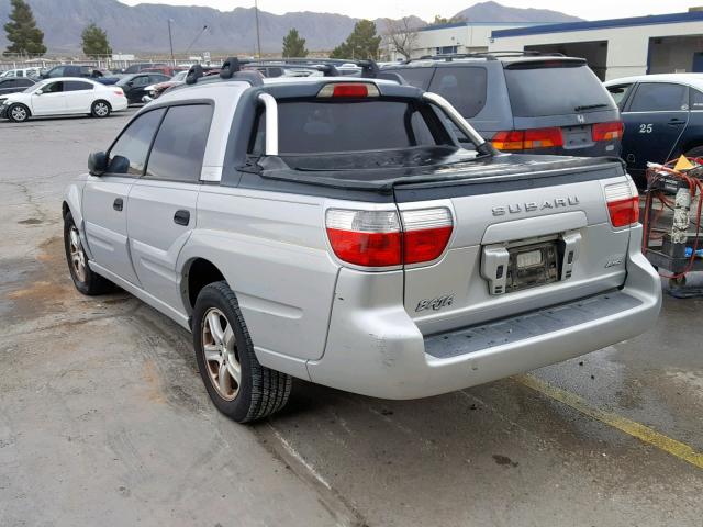 4S4BT62C367101491 - 2006 SUBARU BAJA SPORT SILVER photo 3