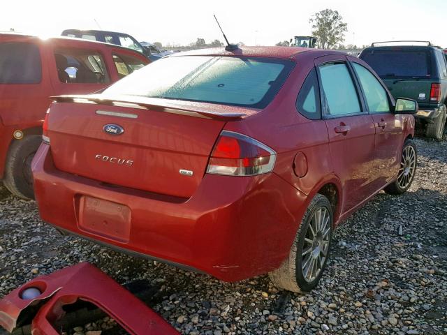 1FAHP3GN8AW270020 - 2010 FORD FOCUS SES RED photo 4