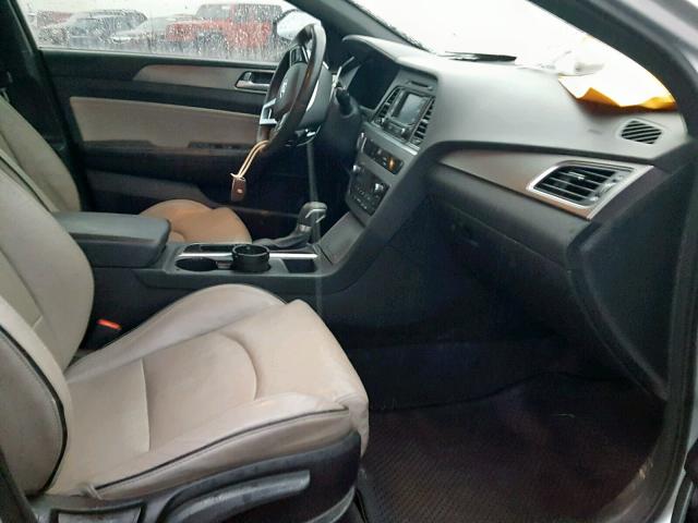 5NPE34AB2FH072107 - 2015 HYUNDAI SONATA SPO SILVER photo 5