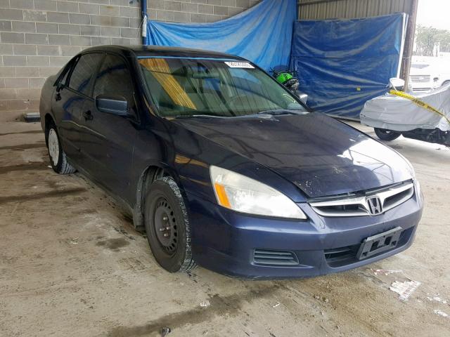 1HGCM56196A033422 - 2006 HONDA ACCORD VAL BLUE photo 1