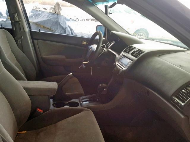 1HGCM56196A033422 - 2006 HONDA ACCORD VAL BLUE photo 5