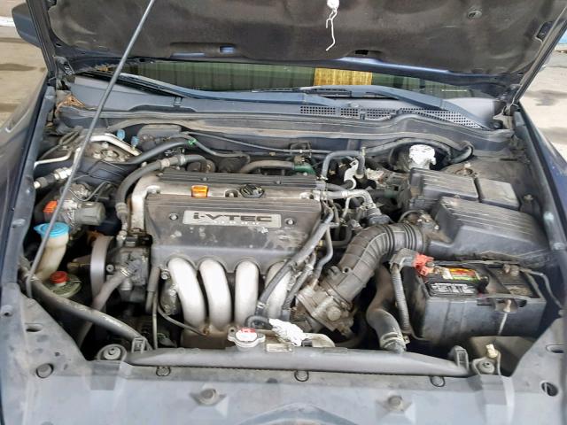 1HGCM56196A033422 - 2006 HONDA ACCORD VAL BLUE photo 7