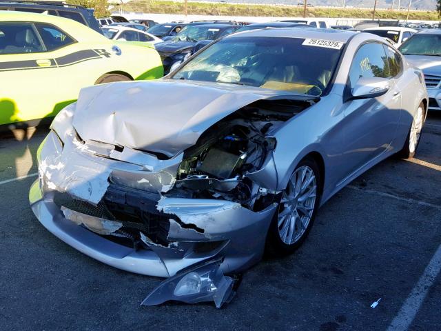 KMHHU6KH5BU042944 - 2011 HYUNDAI GENESIS CO SILVER photo 2