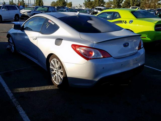 KMHHU6KH5BU042944 - 2011 HYUNDAI GENESIS CO SILVER photo 3