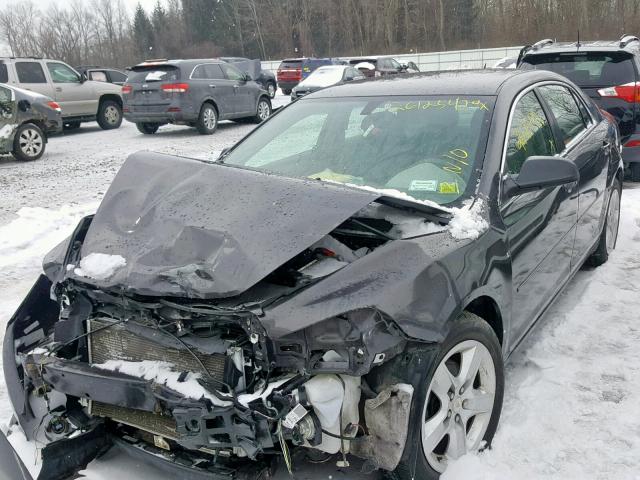 1G1ZA5EB6A4165890 - 2010 CHEVROLET MALIBU LS BLACK photo 2