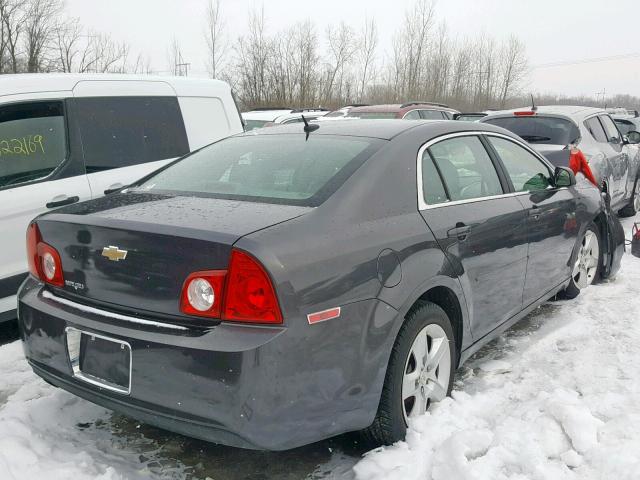 1G1ZA5EB6A4165890 - 2010 CHEVROLET MALIBU LS BLACK photo 4