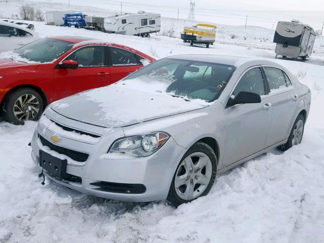 1G1ZA5EB4AF106518 - 2010 CHEVROLET MALIBU LS SILVER photo 2