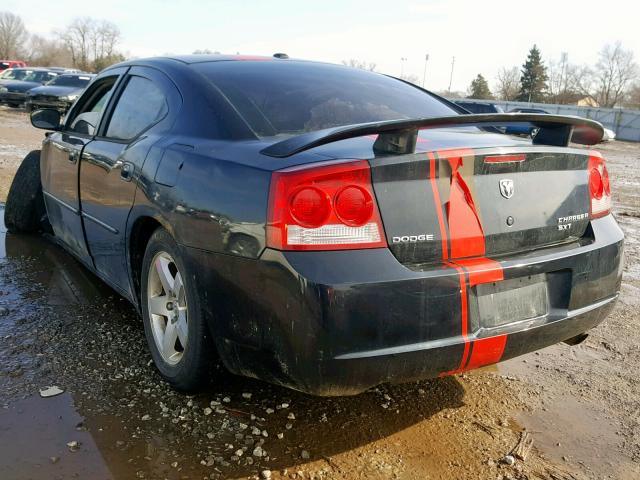 2B3KA33V09H532695 - 2009 DODGE CHARGER SX BLACK photo 3