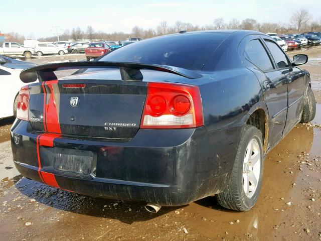 2B3KA33V09H532695 - 2009 DODGE CHARGER SX BLACK photo 4