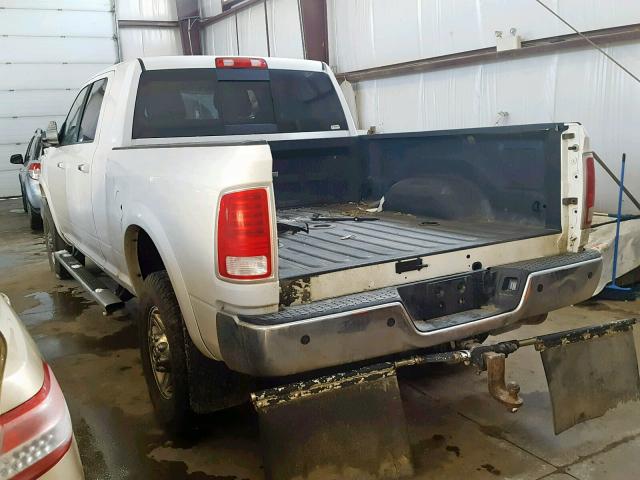 3C63R3ML8EG260035 - 2014 RAM 3500 LARAM WHITE photo 3