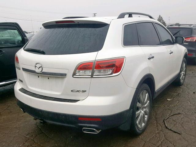 JM3TB38A180161532 - 2008 MAZDA CX-9 WHITE photo 4