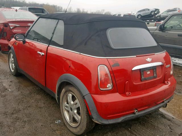 WMWRF33557TF66114 - 2007 MINI COOPER RED photo 3