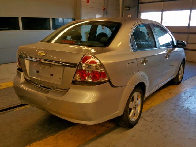 KL1TG56678B245287 - 2008 CHEVROLET AVEO LT SILVER photo 4