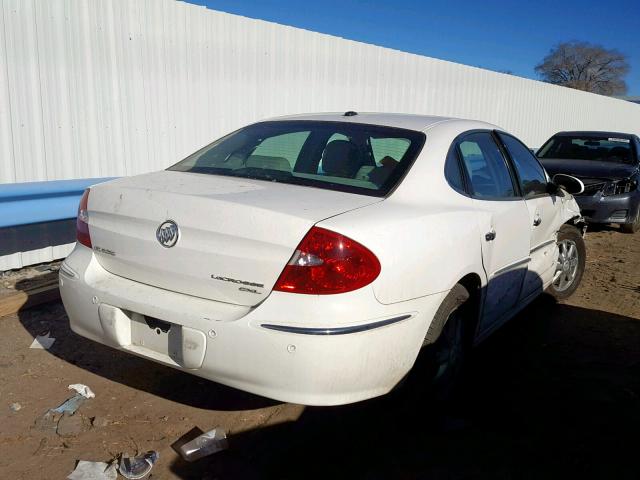 2G4WD582681247312 - 2008 BUICK LACROSSE C WHITE photo 4