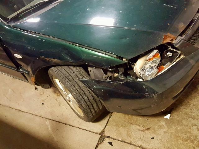 JM1BJ225131157531 - 2003 MAZDA PROTEGE DX GREEN photo 9